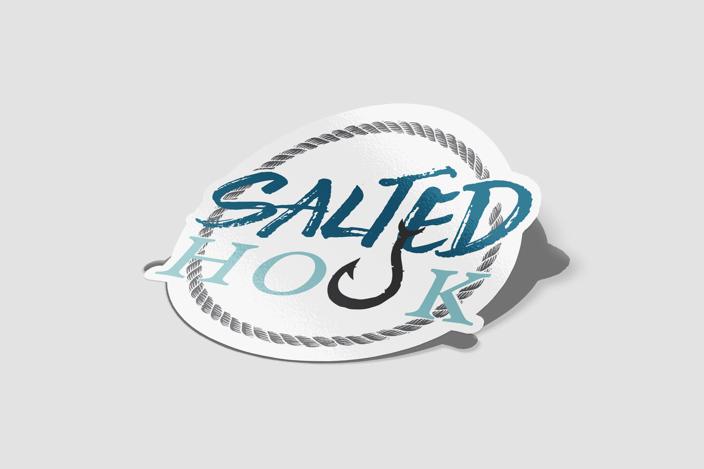 Salted Hook Decal Round